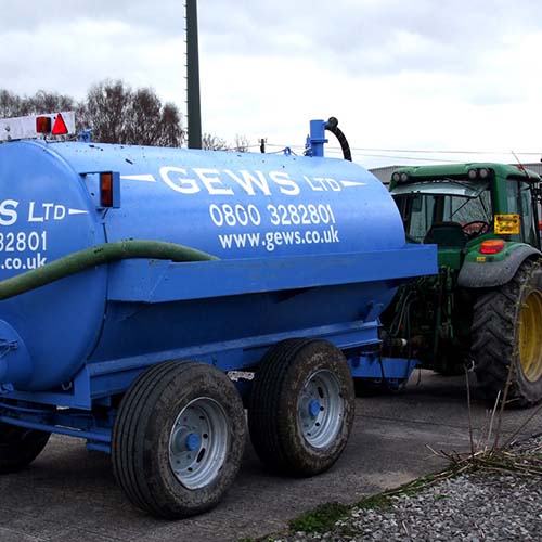 Gwynedd Environmental Waste Services Limited (GEWS Ltd) Tractor & 1000 Gallon